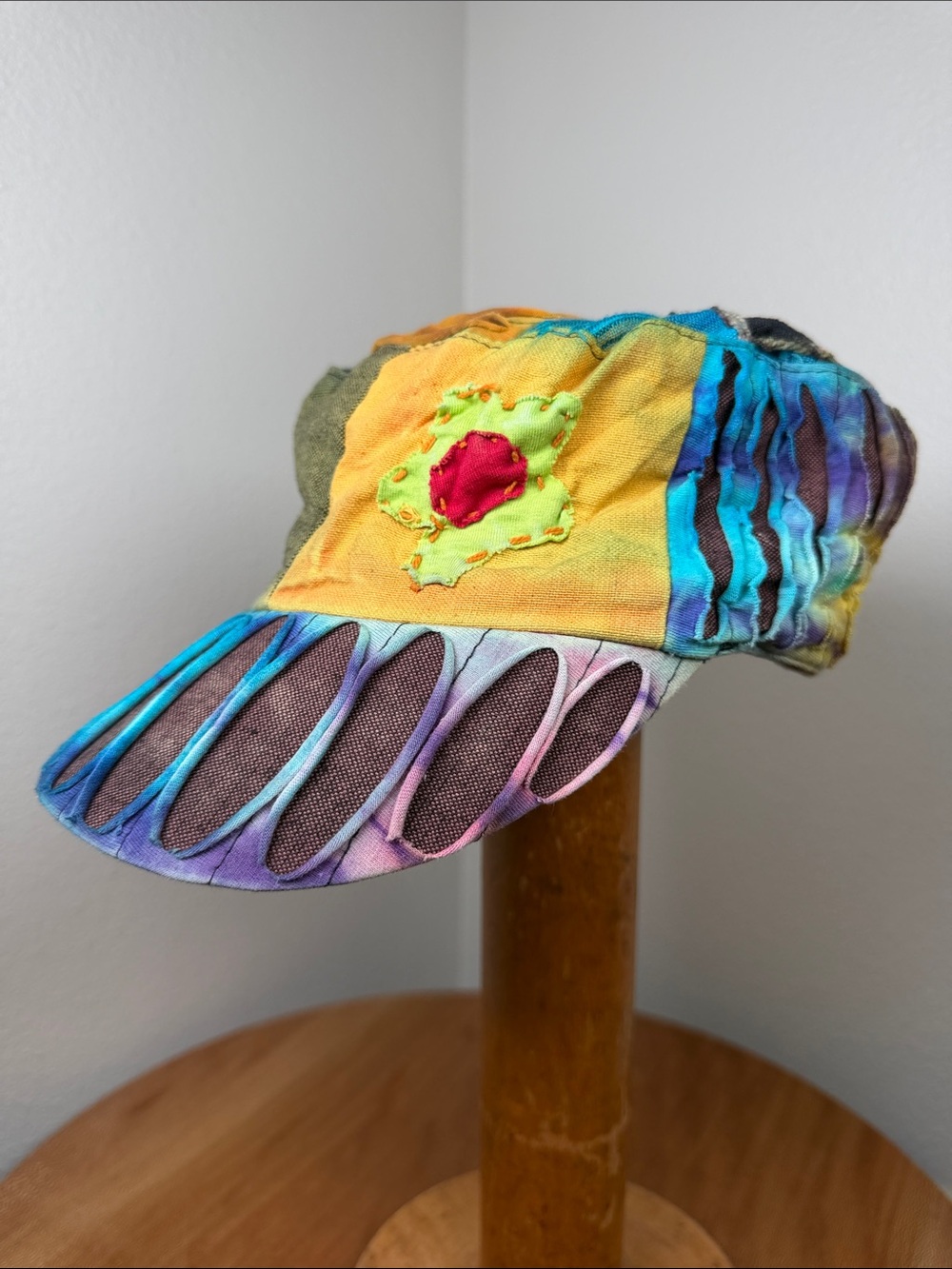 Hippie Tie Dyed Short Brim Streetwear Cap Hat